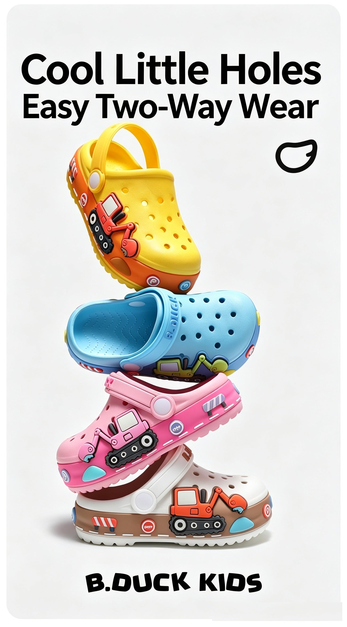Fashion Children's Slippers Cute Cartoon Girls Boys Non-Slip Casual Shoes Soft Soles Baby Shoes Home Outdoor Baby Sandals Summer