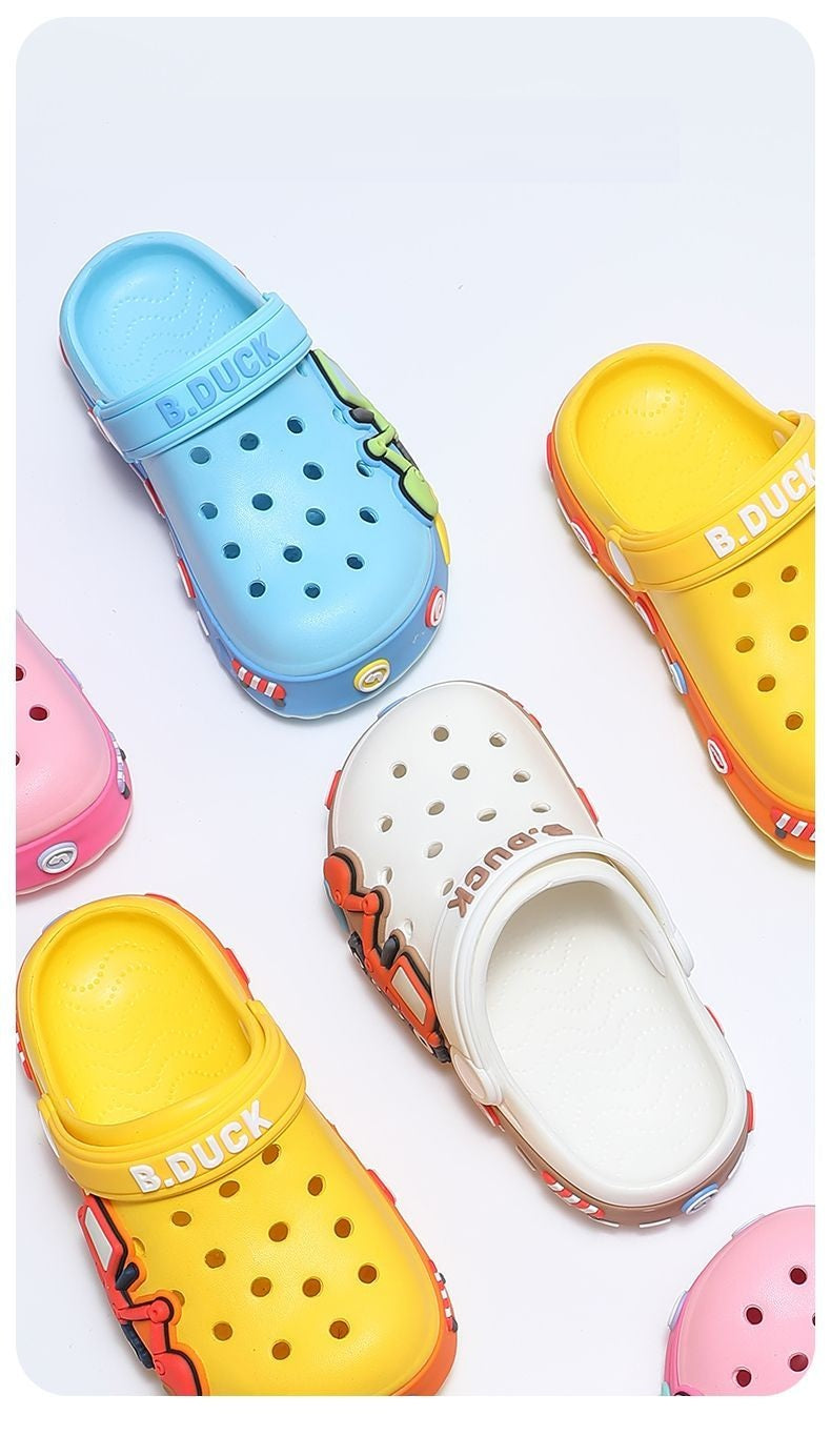 Fashion Children's Slippers Cute Cartoon Girls Boys Non-Slip Casual Shoes Soft Soles Baby Shoes Home Outdoor Baby Sandals Summer