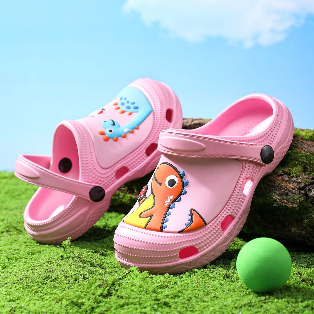 Cartoon animal hole shoe ornaments, decorative shoe buckles, transparent floral cartoon DIY shoe flowers