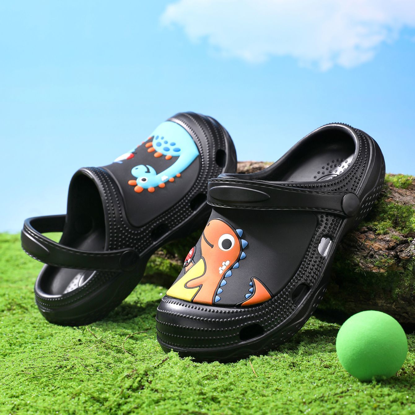 Cartoon animal hole shoe ornaments, decorative shoe buckles, transparent floral cartoon DIY shoe flowers