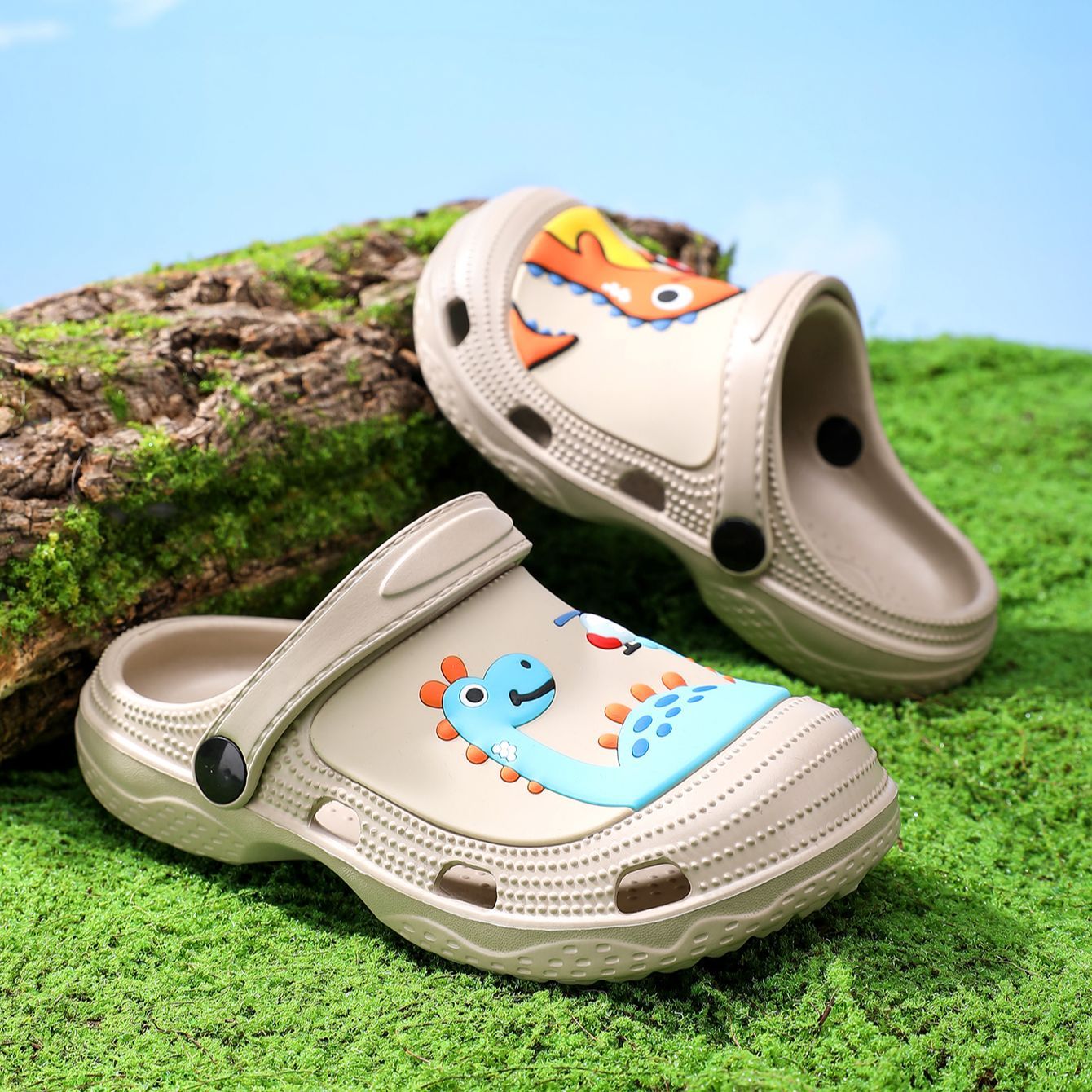 Cartoon animal hole shoe ornaments, decorative shoe buckles, transparent floral cartoon DIY shoe flowers