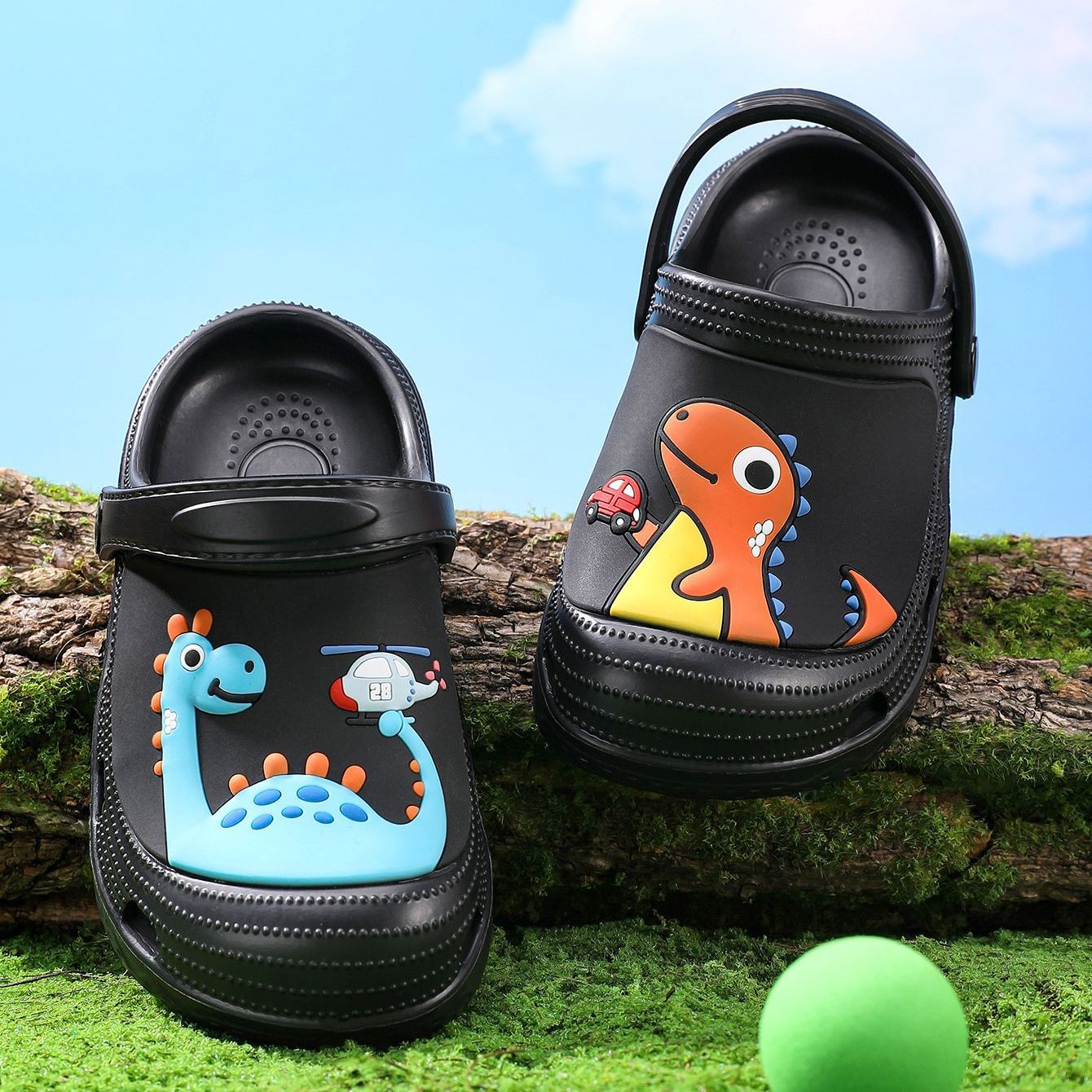 Cartoon animal hole shoe ornaments, decorative shoe buckles, transparent floral cartoon DIY shoe flowers