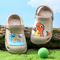 Cartoon animal hole shoe ornaments, decorative shoe buckles, transparent floral cartoon DIY shoe flowers