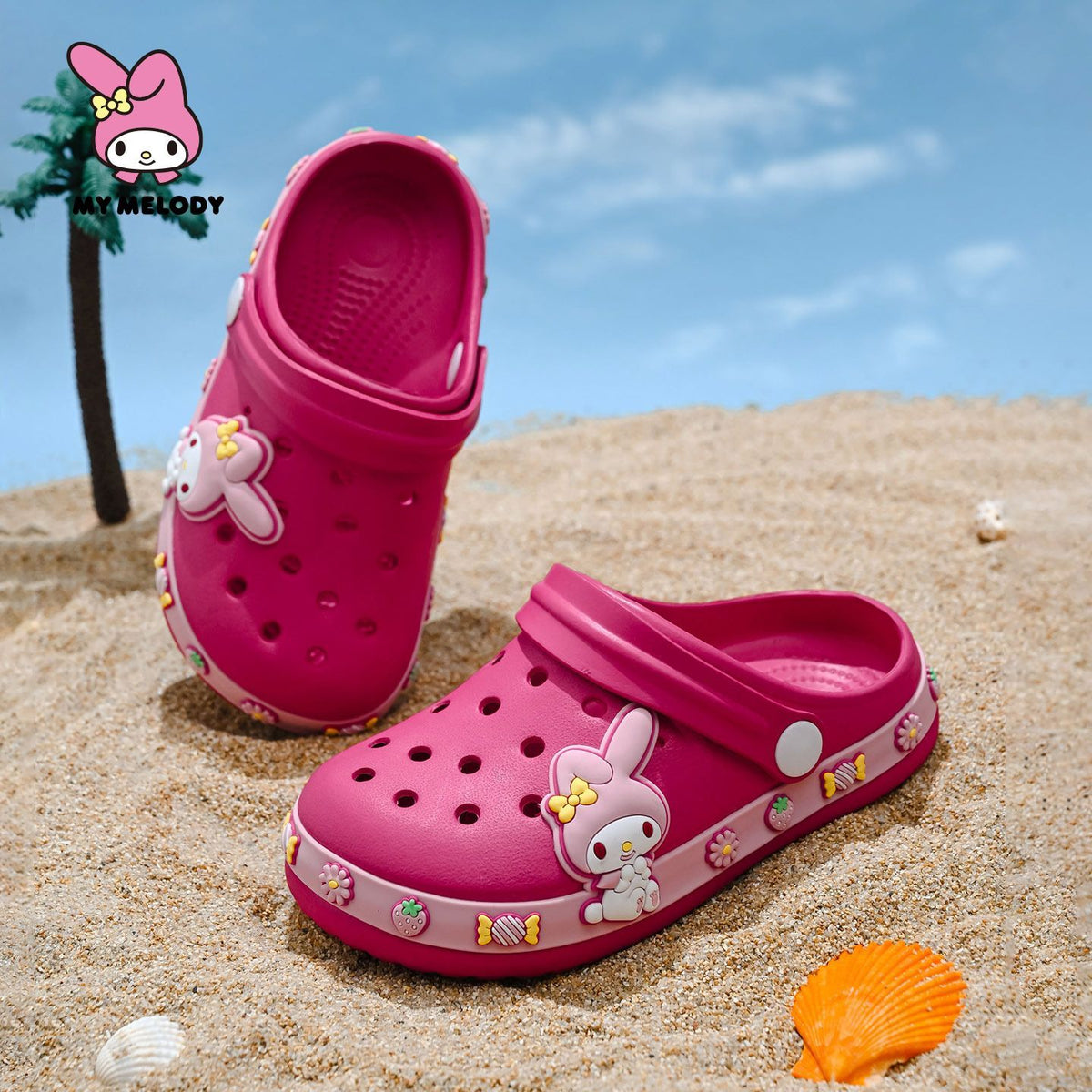 Summer Sandals For Girls Kids Baby Boys Girls Cartoon Baby Sandals Flat Heel Solid Soft Cartoon Slippers Children's Garden Shoe