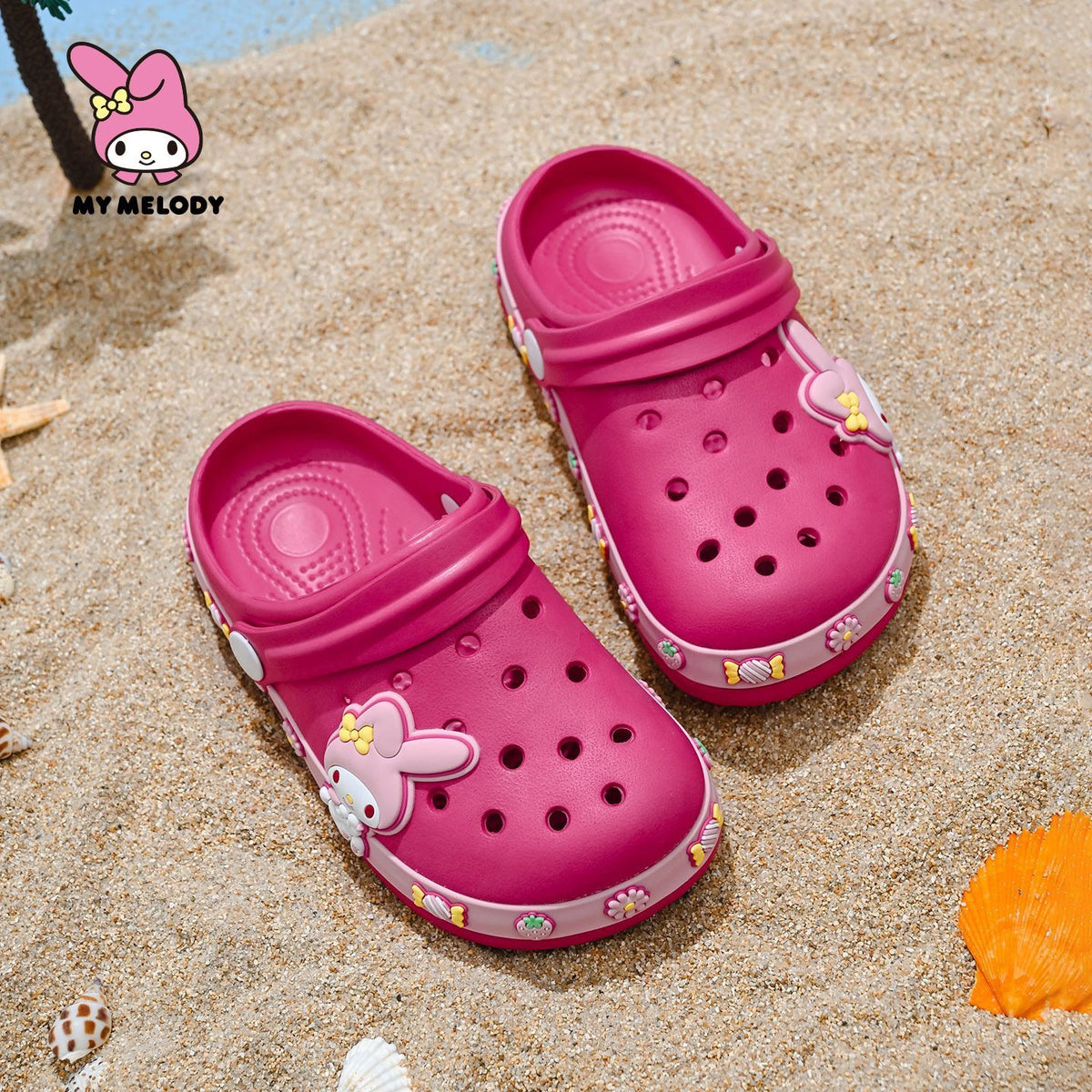 Summer Sandals For Girls Kids Baby Boys Girls Cartoon Baby Sandals Flat Heel Solid Soft Cartoon Slippers Children's Garden Shoe