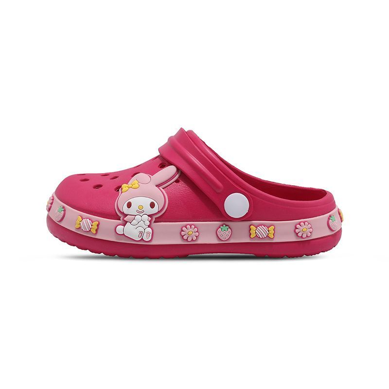 Summer Sandals For Girls Kids Baby Boys Girls Cartoon Baby Sandals Flat Heel Solid Soft Cartoon Slippers Children's Garden Shoe