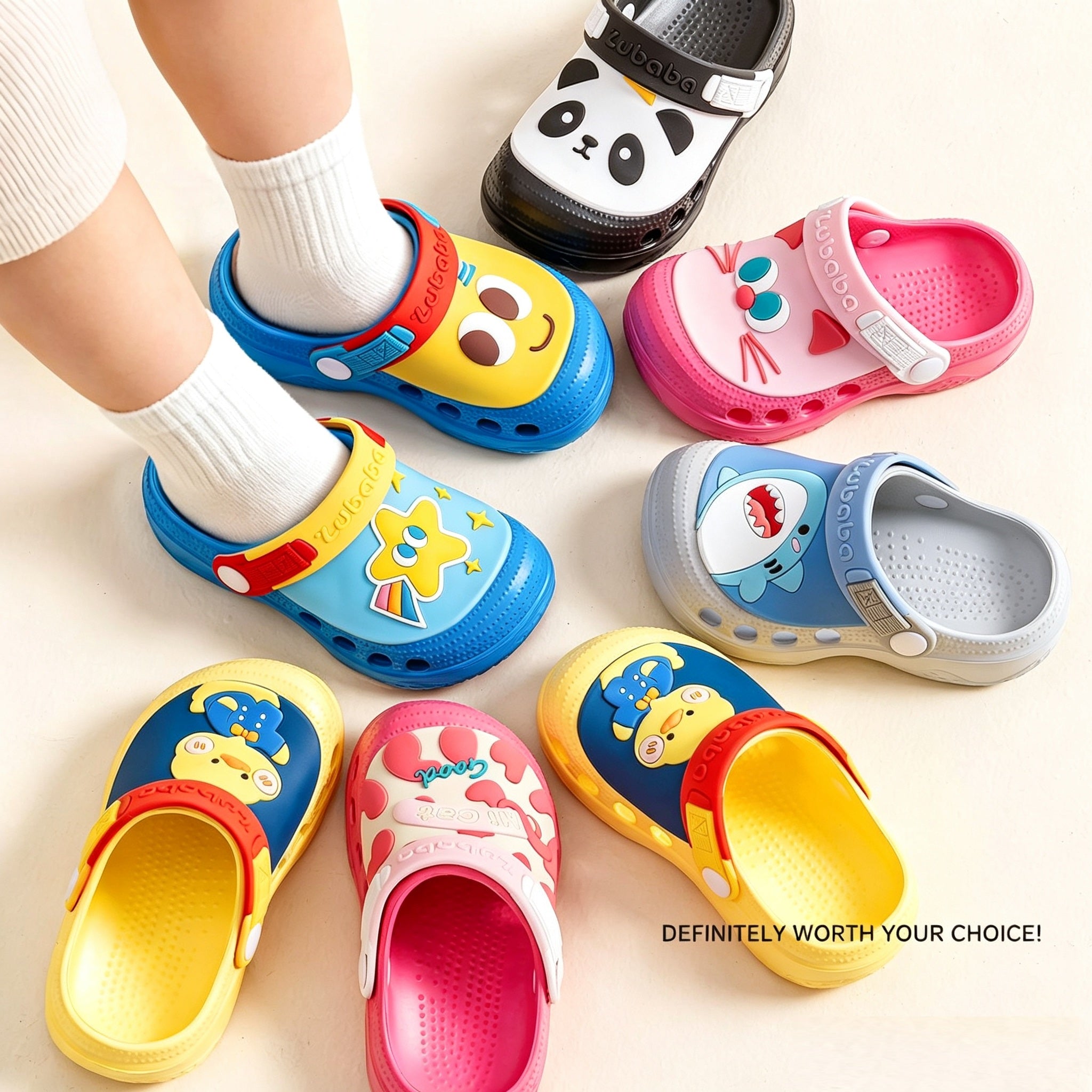 Cute Hello KT My Melody Cartoon Clogs with Outdoor Anti Slip Beach Sandals Slippers Student Summer Casual Shoes Gift