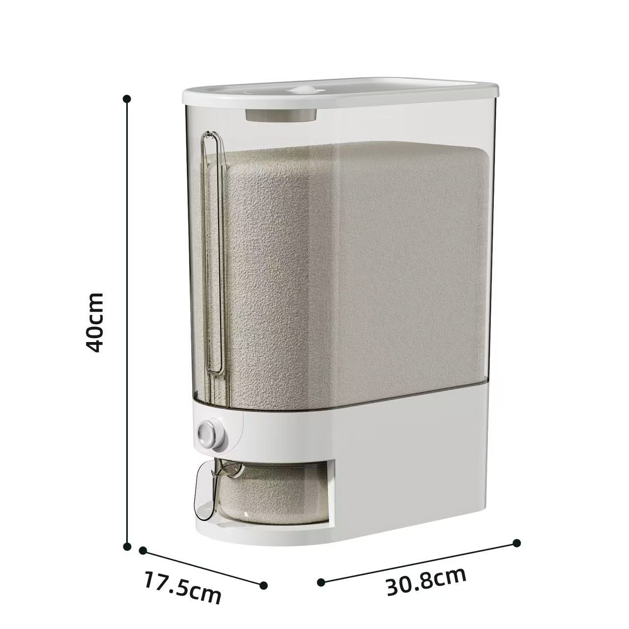 10KG Automatic Rice Dispenser - Insect-Proof Sealed Grain Storage Container Keep Dry Fresh for Kitchen Grain Preservation