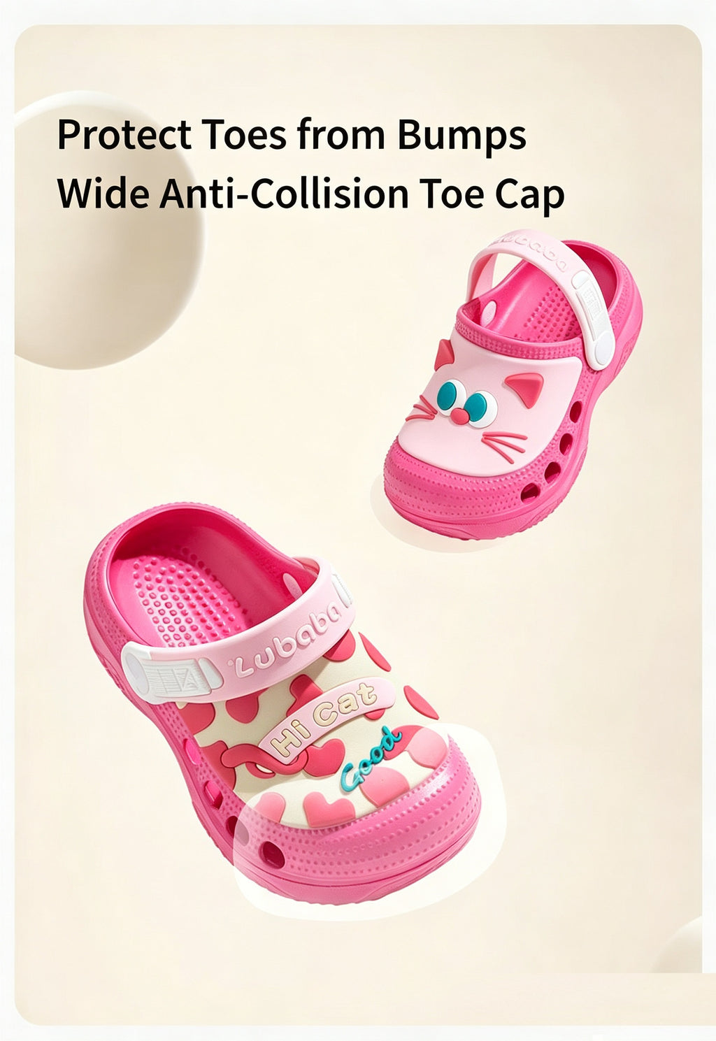 Cute Hello KT My Melody Cartoon Clogs with Outdoor Anti Slip Beach Sandals Slippers Student Summer Casual Shoes Gift