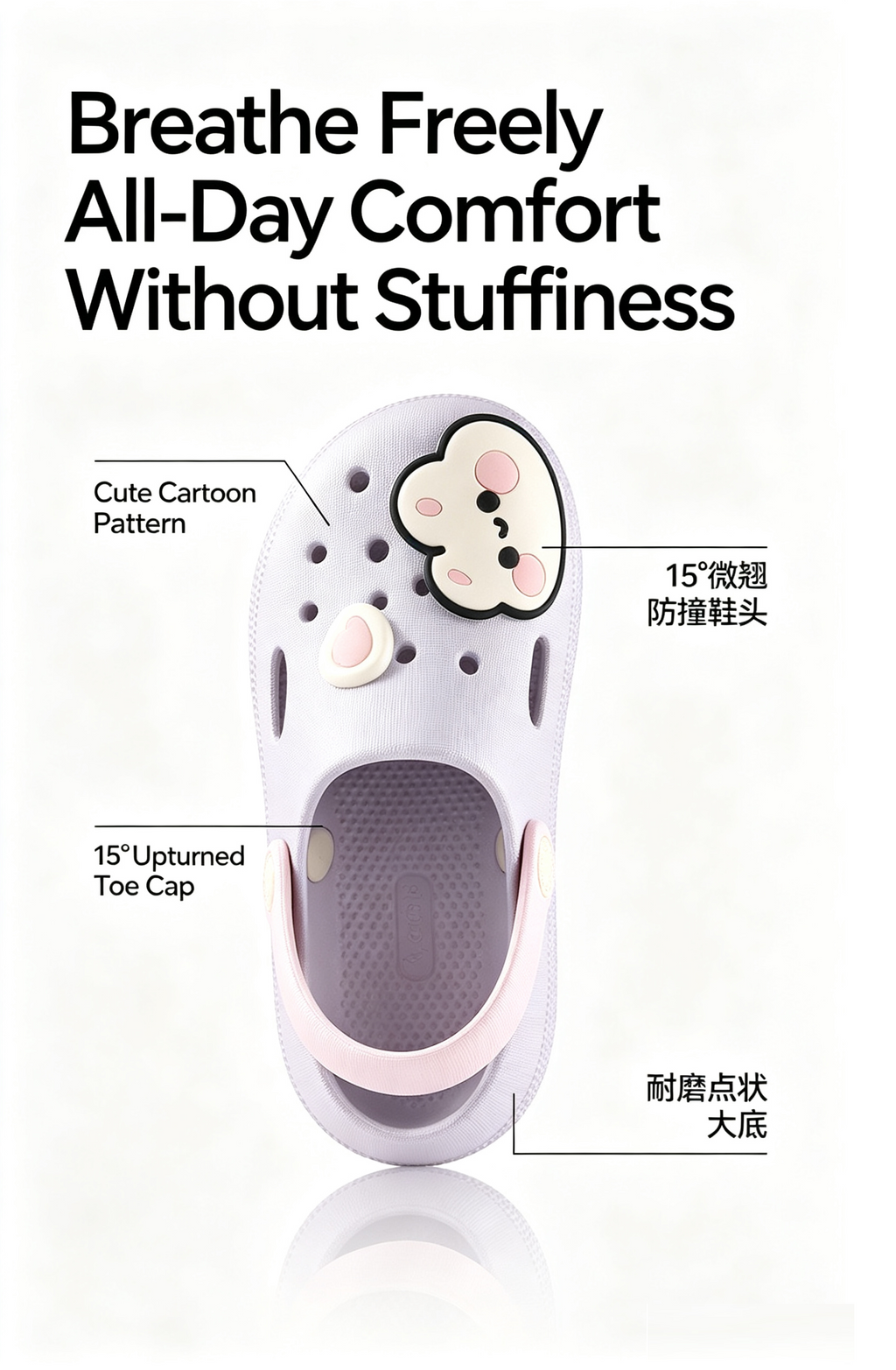 Summer children's slippers, indoor non-slip home wear with cartoon patterns, suitable for both boys and girls, soft-soled toddler flat shoes.