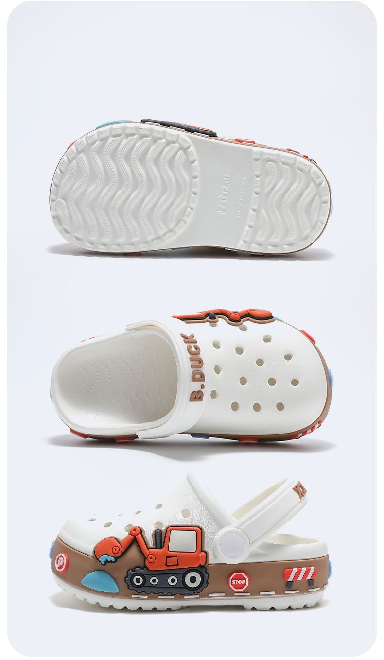 Fashion Children's Slippers Cute Cartoon Girls Boys Non-Slip Casual Shoes Soft Soles Baby Shoes Home Outdoor Baby Sandals Summer
