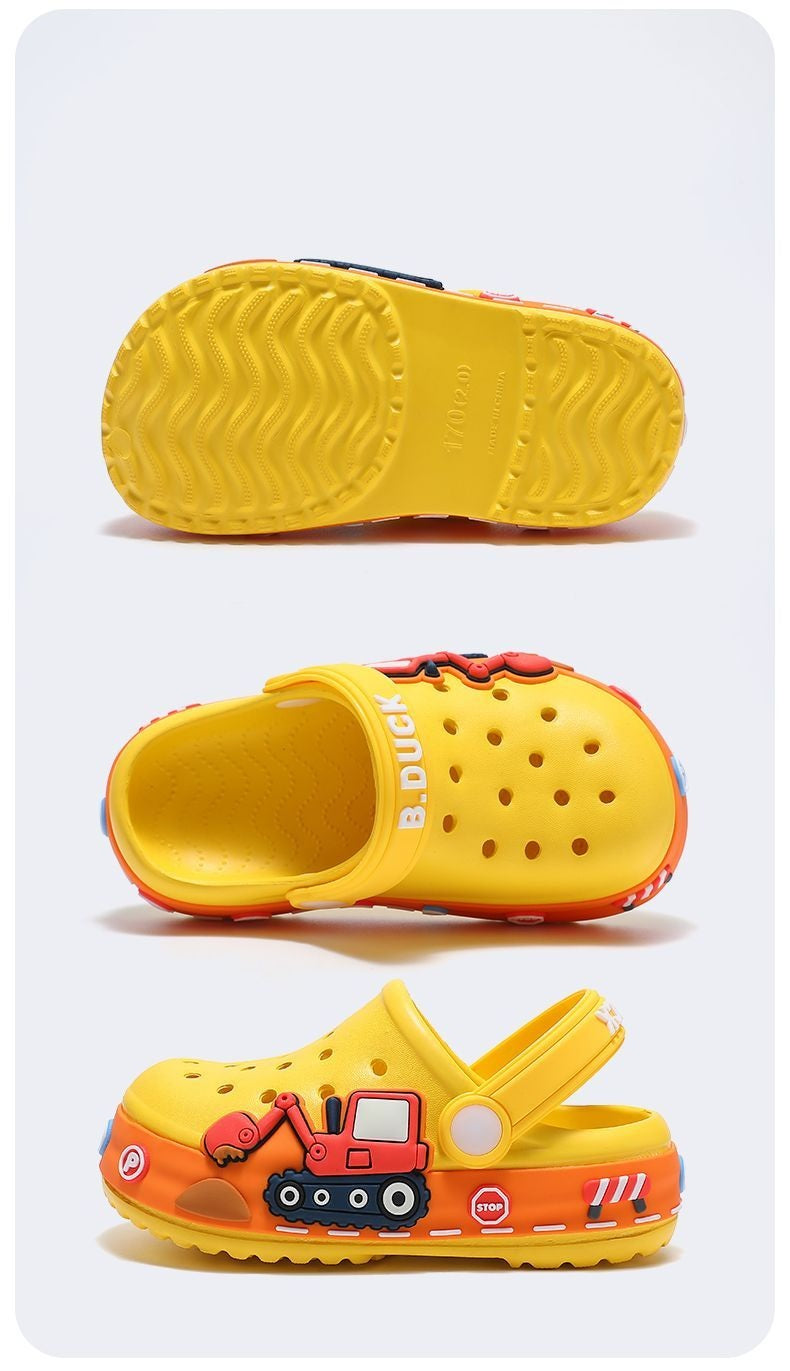 Fashion Children's Slippers Cute Cartoon Girls Boys Non-Slip Casual Shoes Soft Soles Baby Shoes Home Outdoor Baby Sandals Summer
