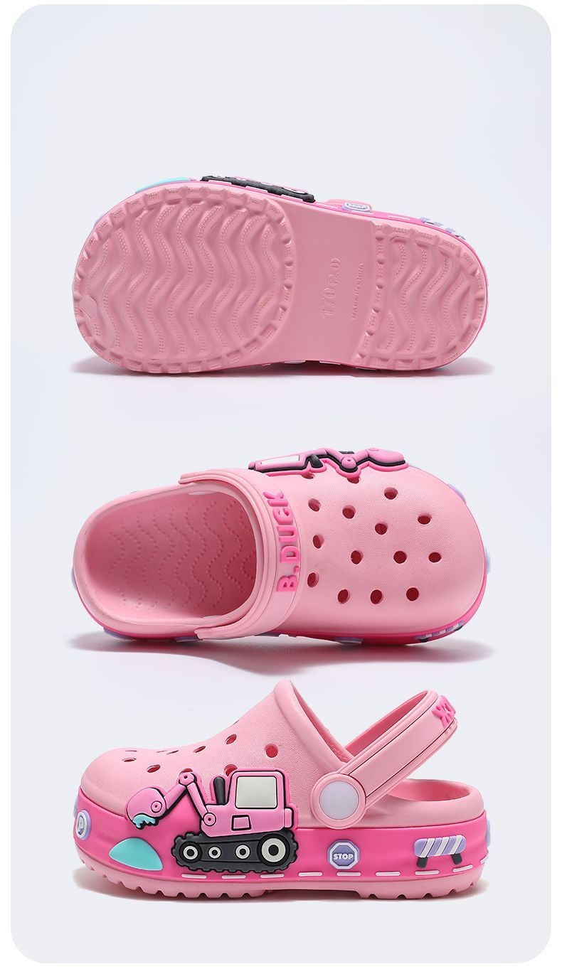 Fashion Children's Slippers Cute Cartoon Girls Boys Non-Slip Casual Shoes Soft Soles Baby Shoes Home Outdoor Baby Sandals Summer