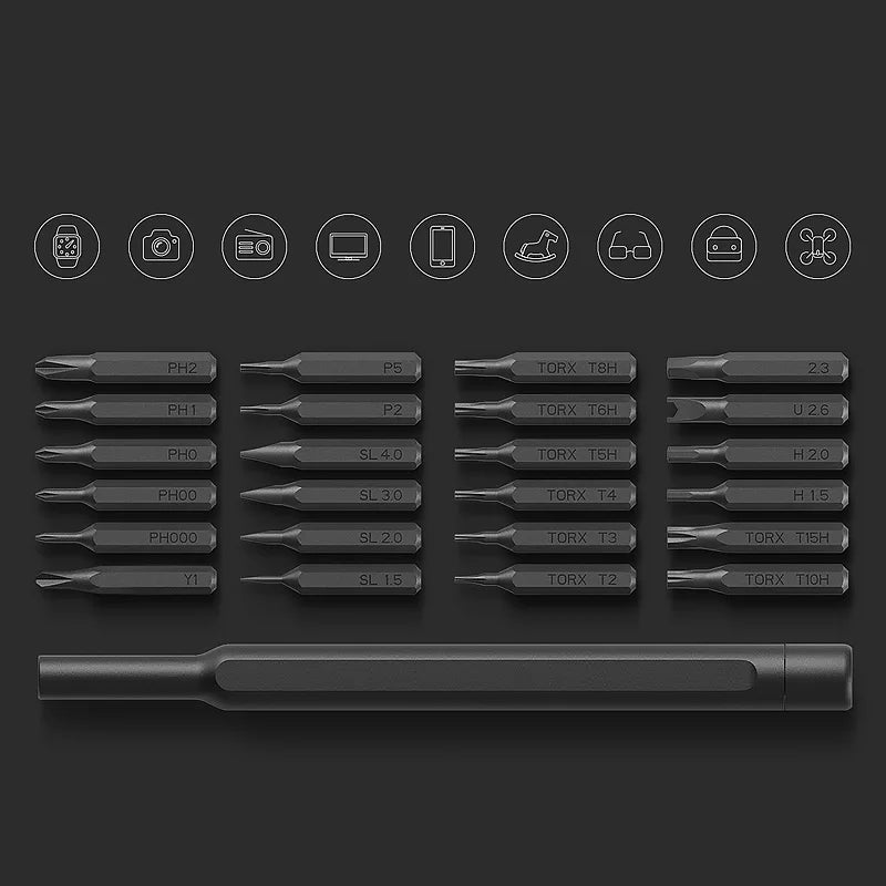 100% Original Mijia Wiha ScrewDriver 24 in 1 Precision Kit 60HRC Magnetic Bits Xiomi Home Kit Repair Tools For Smart Home