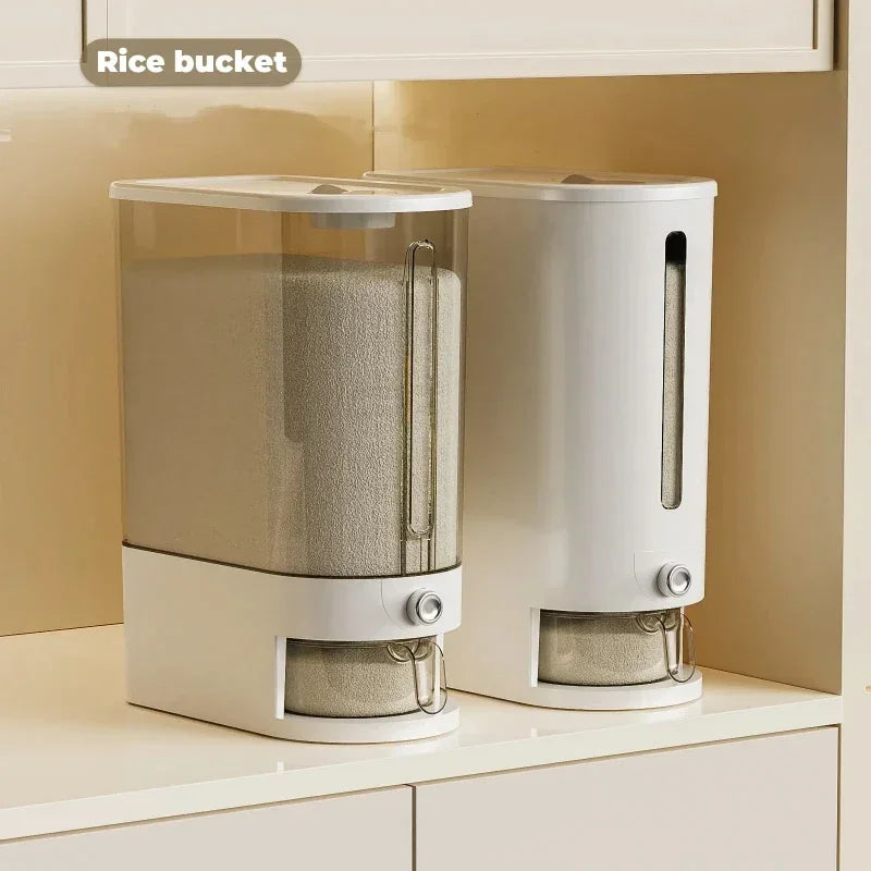 10KG Automatic Rice Dispenser - Insect-Proof Sealed Grain Storage Container Keep Dry Fresh for Kitchen Grain Preservation