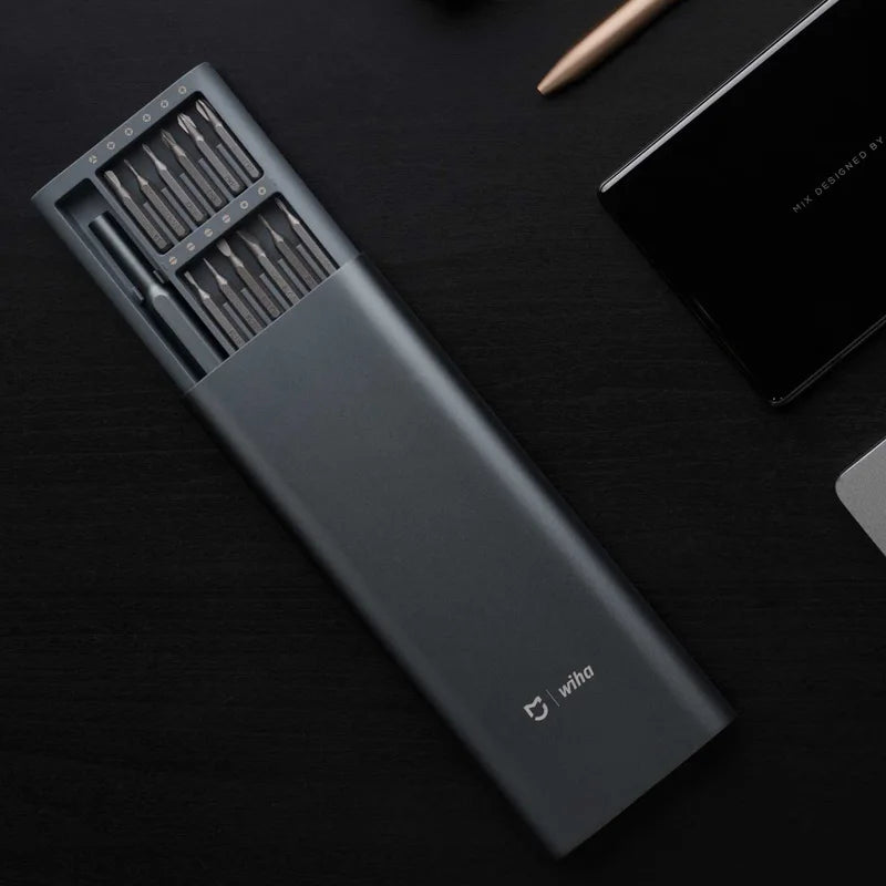 100% Original Mijia Wiha ScrewDriver 24 in 1 Precision Kit 60HRC Magnetic Bits Xiomi Home Kit Repair Tools For Smart Home