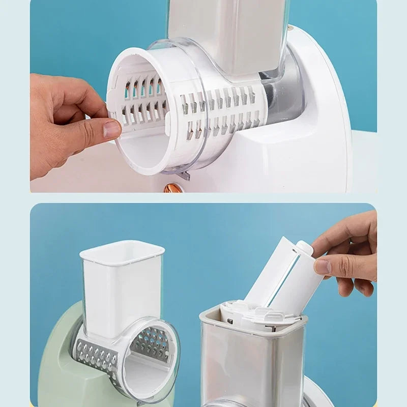 3 in 1 Multifunctional Vegetable Cutter Shredders Roller Hand Crank Potatoes Cucumbers Radishes Vegetable Slicer With Stainless