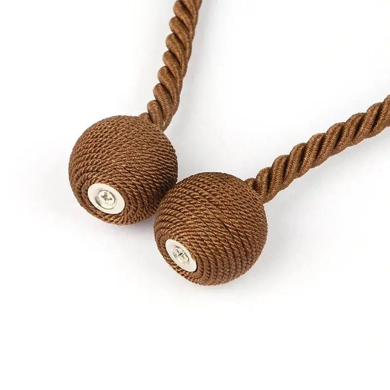 4PCS Magnetic Curtain Tieback Delicate Holders Tie Back Buckle Clips Hanging Ball Buckle Tie Back Curtain Decor Accessories