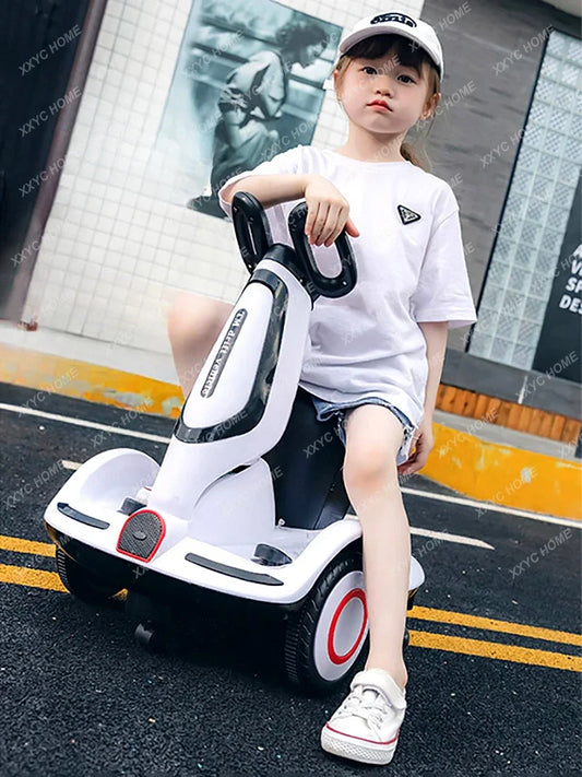 Children's Electric Car Male and Female Baby 1 Year Old Birthday Gift Walk the Children Fantstic Product Remote Control Sitting