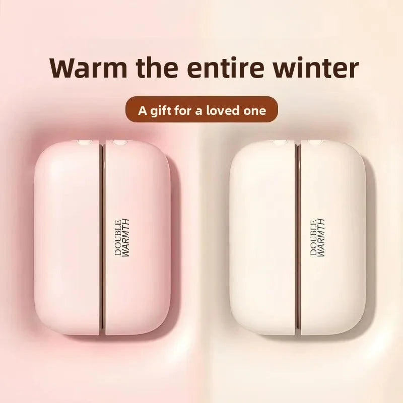 2-in-1 Mini Portable Magnetic Hand Warmer for Students Rechargeable Detachable Heating Hand Warmer Winter Gift