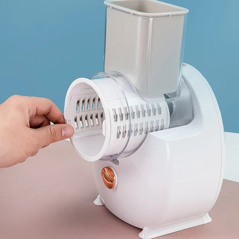 3 in 1 Multifunctional Vegetable Cutter Shredders Roller Hand Crank Potatoes Cucumbers Radishes Vegetable Slicer With Stainless