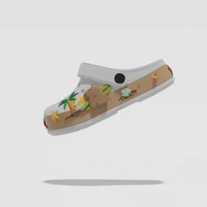 Summer Sandals For Girls Kids Baby Boys Girls Cartoon Baby Sandals Flat Heel Solid Soft Cartoon Slippers Children's Garden Shoe